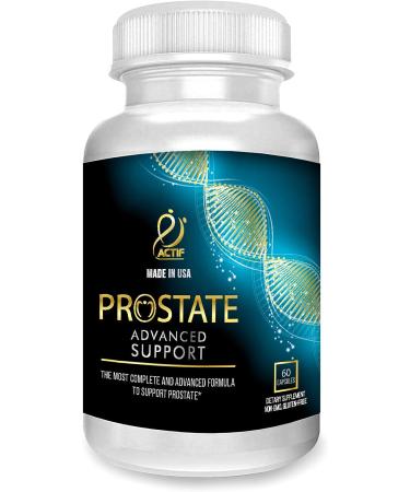 Actif Prostate Advanced Support | 60 Capsules | Made in USA | Non-GMO | 20+ Factors for Complete Prostate Health - Buy Online on GoSupps.com