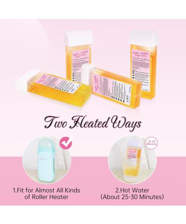  Beauty7 Beauty7 Pack of 3 roll-on wax cartridges - 150 ml - For hair removal on underarms intimate areas legs and more - Buy Online on GoSupps.com