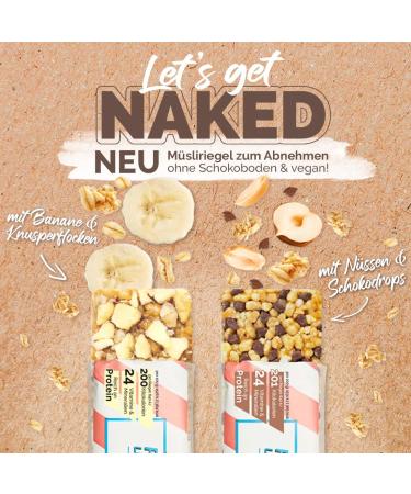 Pretty Little Meal Bar Naked Banana & Crisp | Delicious 200-Calorie Protein Bar - Offset Nutrition (6 Pack) - Buy Online on GoSupps.com