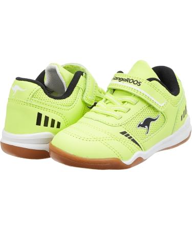 KangaROOS Unisex Kids K-Kingyard Ev Indoor Sneakers - Size 39 EU - Limetta Jet Black | International Shipping Available - Buy Online on GoSupps.com