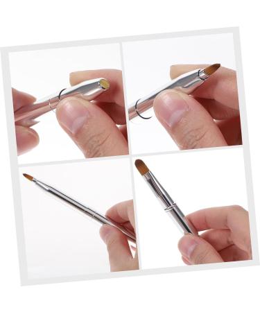 POPETPOP Double Ended Lipstick Brush Lip Eyeshadow Applicator Lip Mask Applicator Lip Balm Applicator Lip Mask Brush Lip Balm Brush Cosmetic Lipstick Brush Eyeshadow Makeup Brush Lip Brush 12x1x1cm Silver - Buy Online on GoSupps.com