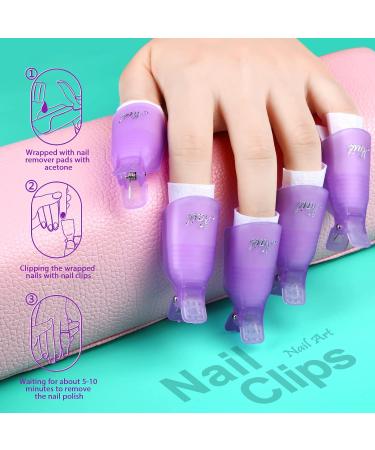 Teenitor Nail Gel Remover Kit with Clips, Pads, Brushes & Oil - Cuticle Tools Included - Buy Online on GoSupps.com