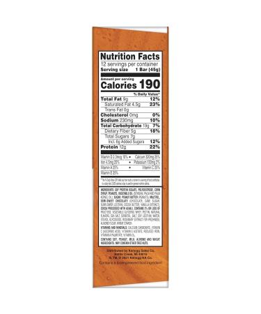 Buy Special K Protein Bars - 12g Protein Snacks & Meal Replacement - Chocolate Peanut Butter Value Size 19oz Box (12 Bars) - International Shipping Available - Buy Online on GoSupps.com