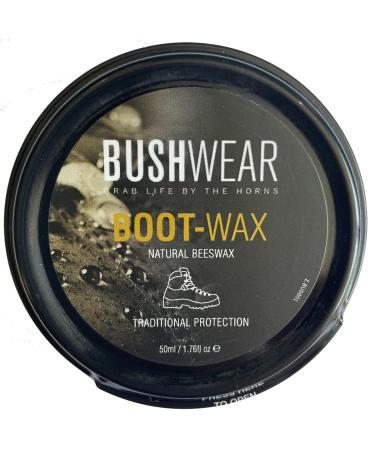 BushWear Boot Wax - 50ml Tin for Superior Boot Care and Repair - Buy Online on GoSupps.com