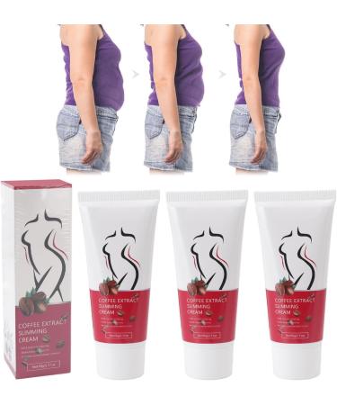 Cellulite Fat Burning Cream Coffee Extract Slimming Cream for Calorie Burn Skin Revitalization and Moisturizing 60g (3 Pack) with Healthy Look - Buy Online on GoSupps.com