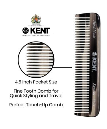 Kent Graphite Beard Combs Set - 3 Piece Beard Care Kit for Men, Travel and Home Use - Buy Online on GoSupps.com