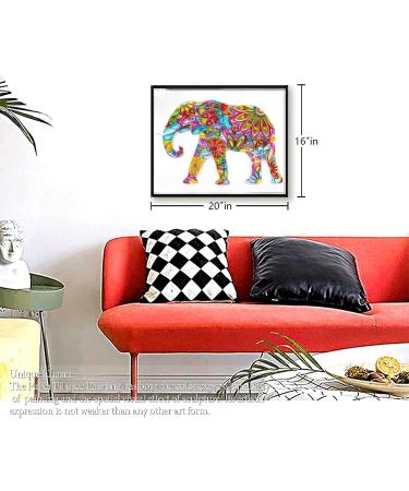 Bohemian Elephant Paper Quilling Kit for Adults - DIY Quilling Tools for Home Decor - Best Gifts - 16*20-inch - Buy Online on GoSupps.com