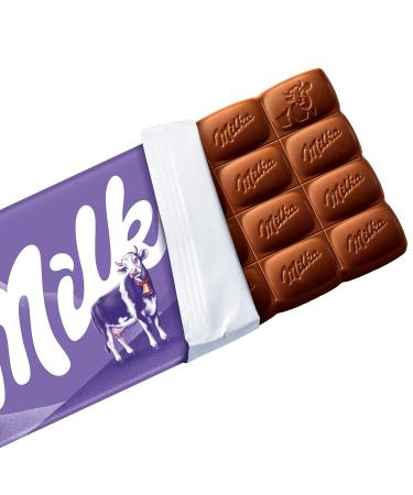 Buy Milka Alpine Milk Bar 24 x 100g - Rich & Creamy Chocolate | International Shipping Available - Buy Online on GoSupps.com