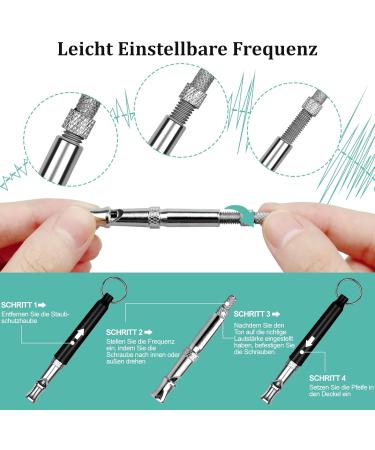 2 Pack Adjustable Dog Whistle - High Frequency Bark Control & Recall Training - Includes Lanyard - Silent & Effective - Buy Online on GoSupps.com