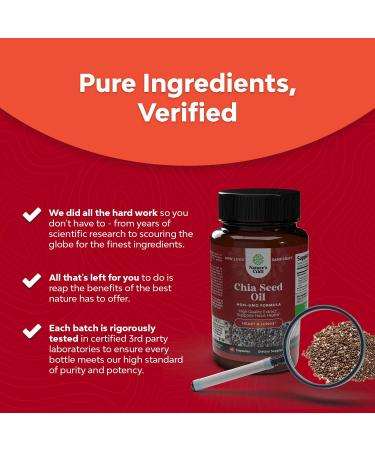 Extra Strength Saw Palmetto & Chia Seed Oil Capsules for Women - Hair Growth Vitamins with Plant Based Omega 3 6 9 and Daily Fiber Supplement - Buy Online on GoSupps.com