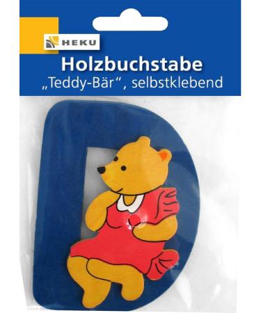 Heku Wooden Letter A Teddy Bear Door Sign 80mm Personalized Door Decoration for Kids' Rooms - Buy Online on GoSupps.com
