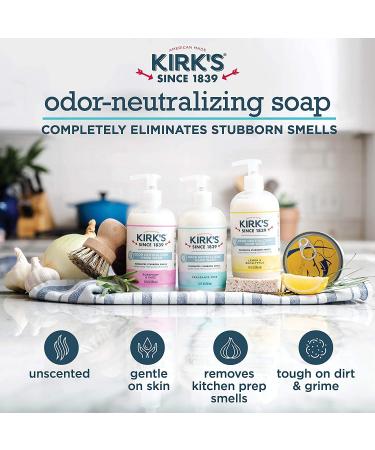 Kirk's Unscented Clean Hand Soap 12 Fl Oz Pump Bottle 4-Pack - Moisturizing Castile Liquid Soap for Hydrating Kitchen Hand Wash - Buy Online on GoSupps.com