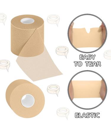 24 Pack Foam Pre-wrap Athletic Tape for Ankles, Wrists, Hands, Knees - Beige - Buy Online on GoSupps.com