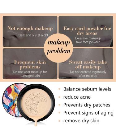  Mcukv BB Cream CC Cream Foundation Cream Mushroom Head Air Cushion BB Cream Moisturizing Oil Control for Flawless Makeup Even Skin Tone (Natural) - Buy Online on GoSupps.com