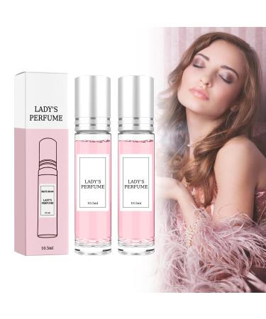 Enhanced Scents Pheromone Perfume Original Scent Pheromone Perfume Easy Roll-On Scents Pheromone Perfume Pheromone Perfumes for Women Fresh Long-Lasting Portable Perfume (2pcs)
