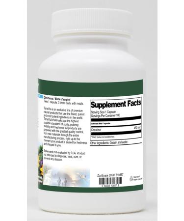 Creatine Monohydrate - 450 mg (100 Capsules ZIN: 510887) - 3 Pack - Buy Online on GoSupps.com