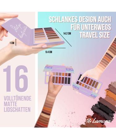 Best Vegan Eyeshadow Palette - 16 Highly Pigmented Matte Nude Tones for Professional Makeup - Buy Online on GoSupps.com