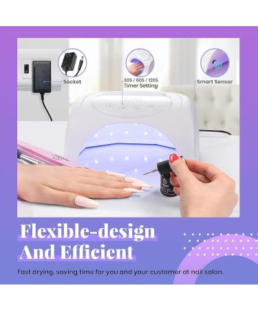 Beetles UV LED Nail Lamp 48W - Professional Nail Art Gel Set for Salon & Home Use | Powerful UV Nail Light for Gel Polish Curing | Base, Top Coat & Extension Gel Included - Buy Online on GoSupps.com