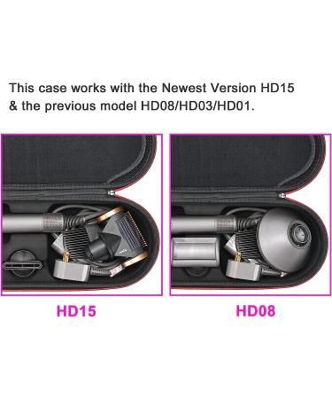 RLSOCO Hard Case for Dyson Supersonic Hair Dryer - Fits Complete Accessories (Black) - Buy Online on GoSupps.com