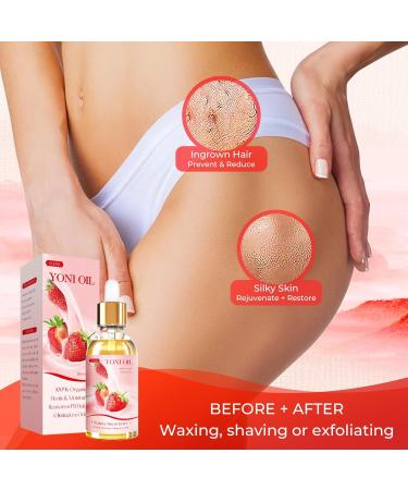Buy BASSI 3PCS Organic Yoni Oil - Moisturizer & Deodorant for Women | pH Balance Eliminates Odor Soothes Ingrown Hair - Strawberry Peach Apple Essential Oil - 1 fl oz Each - Buy Online on GoSupps.com