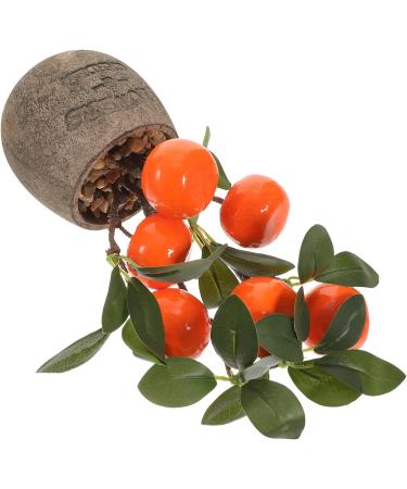 3pcs Simulated Kumquat Decor Indoor Plants Artificial Plants Greenery Desktop Adornments Faux Plant Household Fake Bonsai Potted Plants Fake Bonsai Ornaments Fake Fruit Tree Office As Shownx3pcs 9.5x9.5x26.5cmx3pcs - Buy Online on GoSupps.com