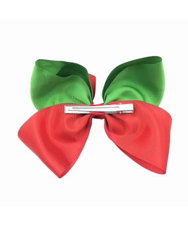 ZOONAI 6 Inch Women Girls Hair Bows Boutique Christmas Party Hair Clip Teens Hairpin - Light Blue Pink - Buy Online on GoSupps.com