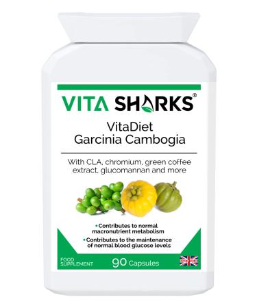 VitaDiet Garcinia Cambogia Green Coffee Extract Thermogenic Fat Burning Appetite Control & Weight Management. Boost Metabolism & Healthy Blood Glucose