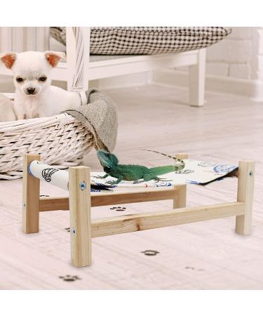 Wooden Reptile Hammock Swing for Bearded Dragon & Gecko - Tower Pattern Lizard Bed - Buy Online on GoSupps.com