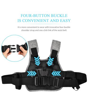 Children's Motorcycle Safety Belt | Adjustable Harness with Reflective Strips for Kids & Babies - Grey - Buy Online on GoSupps.com