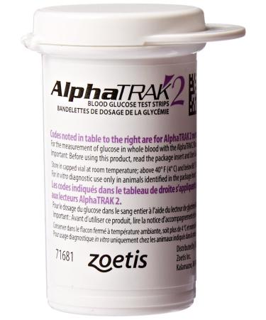 AlphaTRAK 2 Blood Glucose Test Strips, 50 Count Glucose Test Strips (50ct)