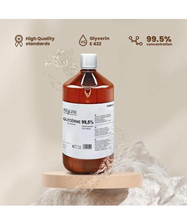 HD-Line 1000 ml Glycerin E422 & Propylene Glycol E1520 - Pharmaceutical Quality Food Grade Pure Vegan VG & PG for DIY Projects - 1L Each - Buy Online on GoSupps.com