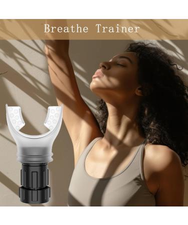 Adjustable Breathing Trainer - Enhance Fitness with Variable Settings for Oral & Muscular Exercise (White - Buy Online on GoSupps.com