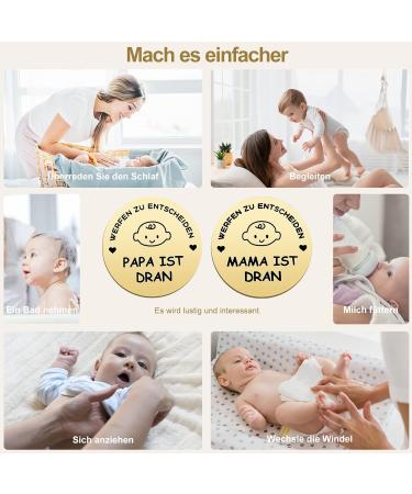 Tanker Street Gifts | Unique Decision Coin for New Parents | Baptism Gifts for Boys & Girls | Perfect for Expectant Parents (Gold) - Buy Online on GoSupps.com