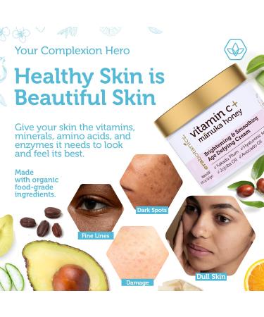 Era Organics Vitamin C Face & Organic Eye Cream Nourishing Vitamin C Face Cream for Fine Lines Wrinkles + USDA Organic Eye Balm for Puffiness Bags Made in USA Safe For Sensitive Skin - Buy Online on GoSupps.com