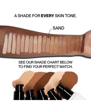 HIDE PREMIUM Liquid Foundation - Shade Finder for Perfect Match | Waterproof Medium/Full Coverage Foundation - Oil Free | 1 fl. Oz. (Sand) - Buy Online on GoSupps.com