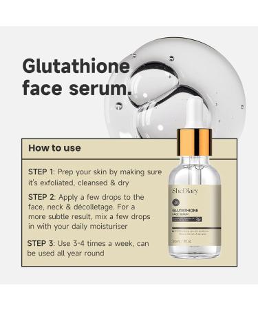 Glutathione Serum for Radiant Skin | Moisturizing Facial Serum for Glow Firming & Smoothing | International Shipping Available - Buy Online on GoSupps.com