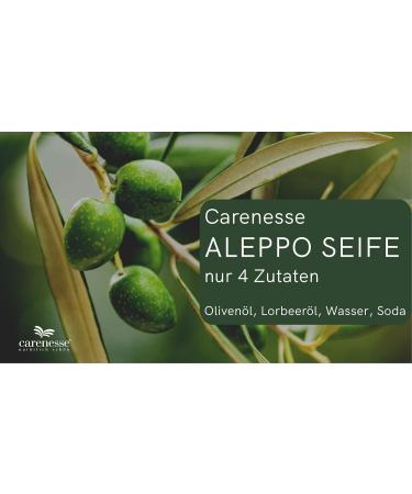 Carenesse Aleppo Soap Package - Vegan Handmade Natural Soap | 5 Pieces | 85% Olive Oil & 15% Laurel Oil | Traditional Authentic Soap (900-950g) - Buy Online on GoSupps.com