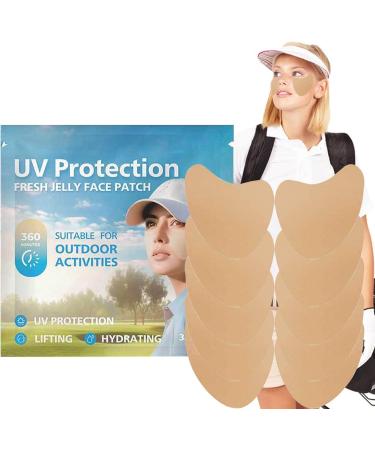 Golf Sun Face Patch | 5pair Facial Sunscreen Patch - Clear Comfortable UV Facial Patches Outdoor Protection Sun Golf Patches for Enhanced Outdoor Activities - Buy Online on GoSupps.com