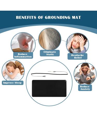 Zynery Ground Mat Set - Universal Earth Mats with Grounding Cables for Sleep Energy & Stress Relief | 80 x 40 cm - Buy Online on GoSupps.com