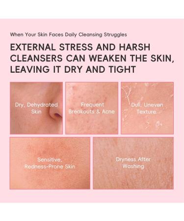 PDRN Facial Cleanser Hydrating Face Wash with Hyaluronic Acid & Soft Creamy Foam Gently Cleanses Pores Removes Oil & Impurities Without Dryness or Tightness | For a Balanced Nourished Feel /2PCS - Buy Online on GoSupps.com