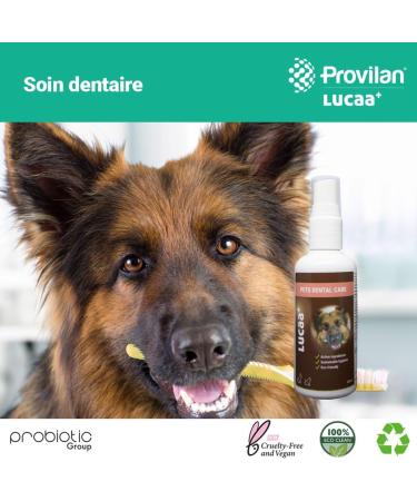 LUCAA+ Pets Dental Care 100 ml | Probiotic Teeth Hygiene for Dogs & Cats | Organic & Vegan Pet Dental Solution - Buy Online on GoSupps.com