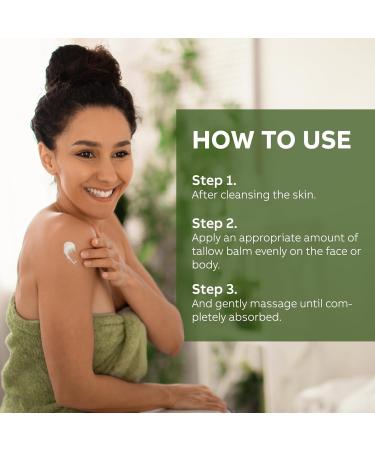 Poyan Beef Tallow for Skin: Grass Fed Whipped Beef Tallow and Honey Balm - Natural Face Body Moisturizer Nourishes and Hydrates the Skin - Infused with Raw Wild Honey 60g - Buy Online on GoSupps.com