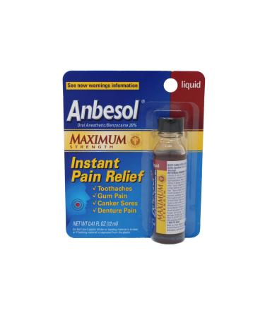 Anbesol Liquid Maximum Strength 0.41 Fl Oz