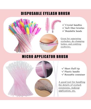 554 PCS Eyelash Extension Supplies Kit for Lash Artists | Foam & Gel Pads, Eyelash Brushes, Micro Brushes, Glue Rings, Glue Wipes, Tapes | Multi-colored - Buy Online on GoSupps.com