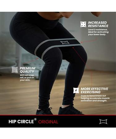 Sling Shot Mark Bell Hip Circle Resistance Band - Level 2 (Large, Grey-Black) - Buy Online on GoSupps.com