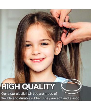 Qufiiry 1100 Mini Elastic Hair Ties - Transparent Rubber Bands for Women & Girls - Perfect for Daily Hairstyles - Buy Online on GoSupps.com