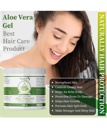 Supremely 100% Pure Aloe Vera Gel 500 Grams | Soothing & Hydrating Multipurpose Gel | Face Body Hair Care Ideal for Sensitive Skin | Pure Freshly Cut From Aloe Farms 500 ml (Pack of 1) - Buy Online on GoSupps.com