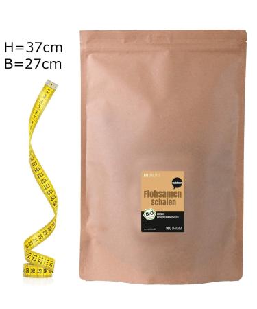 Wohltuer Indian Psyllium Husks 900g - Organic Raw Food Quality for Digestive Health | International Shipping Available - Buy Online on GoSupps.com