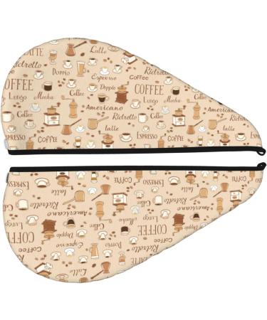 Hair Towel Wrap | Quick Drying Towel Turban with Button | Coffee Time Hair Drying Solution - Buy Online on GoSupps.com