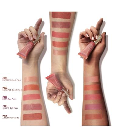 Cheery Liquid Blush Makeup Wand - Cream Blush for Cheeks & Lips - Dewy Finish, Highly Pigmented & Long-Wearing - 104 Cheery - Buy Online on GoSupps.com